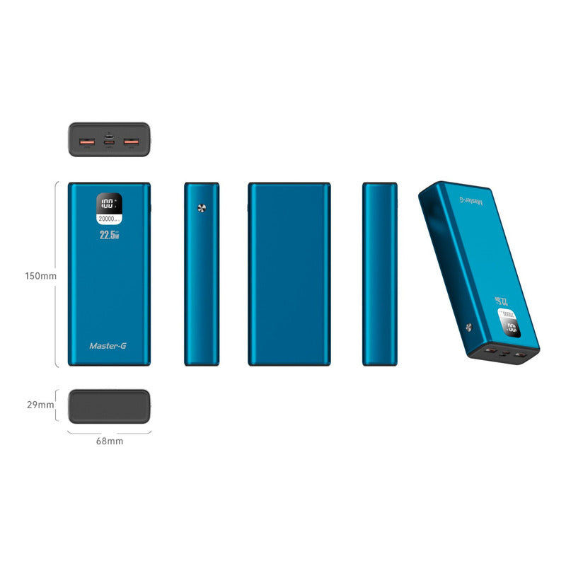 Batería Externa Power Bank 20000 Mah 22.5w Pd Master-g