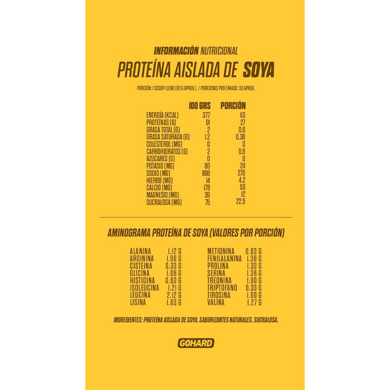 Proteína Vegetal Sabor Frutos Del Bosque Gohard Sabor Frutos Rojos