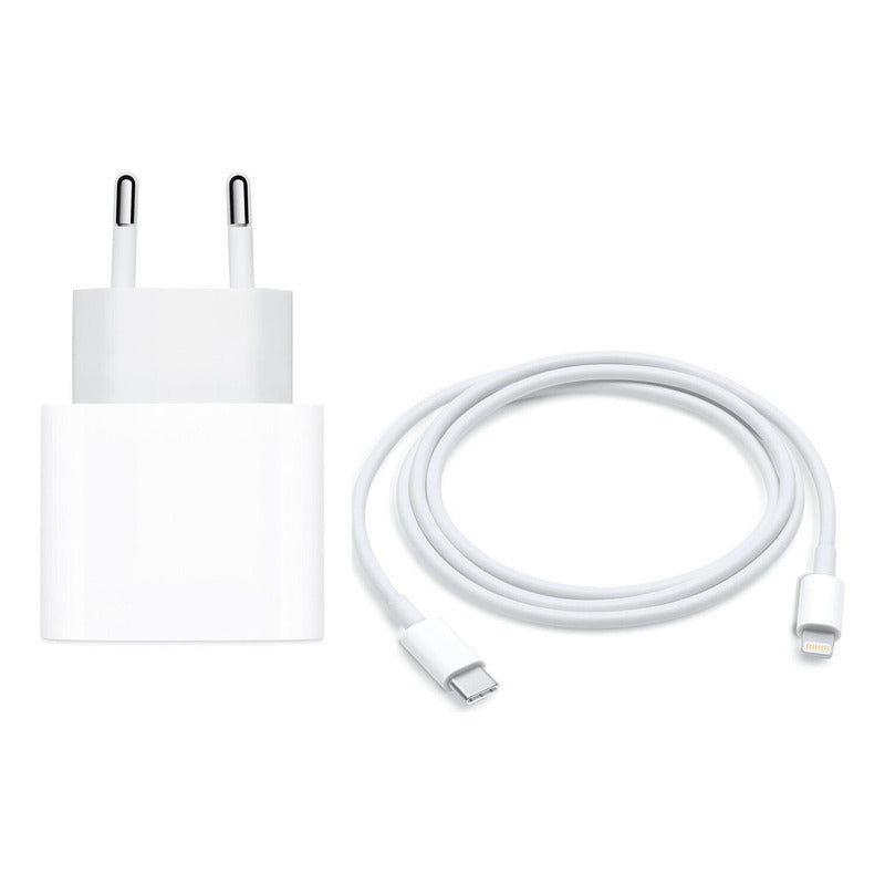 Cargador Y Cable Apple iPhone Lightning Blanco