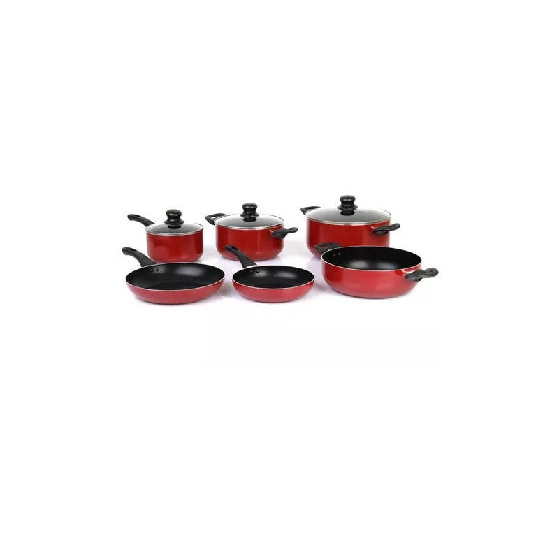 Batería De Cocina Marmicoc 9 Piezas Antiadherente