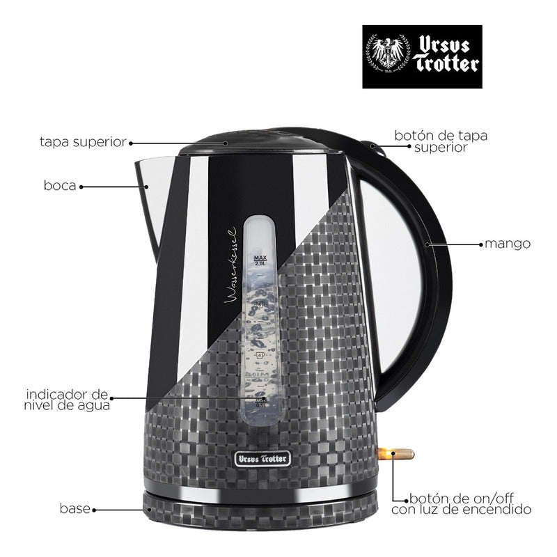 Hervidor Eléctrico 2 Lts Ursus Trotter
