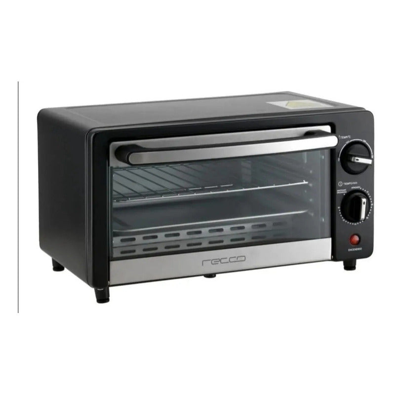 Horno Tostador 10 Lts Negro Recco Voltaje 110v RHE-10L