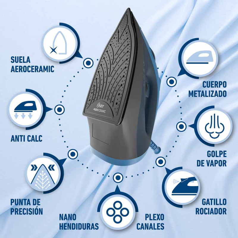 Plancha De Vapor Oster® Con Base De Cerámica GCSTBS6052