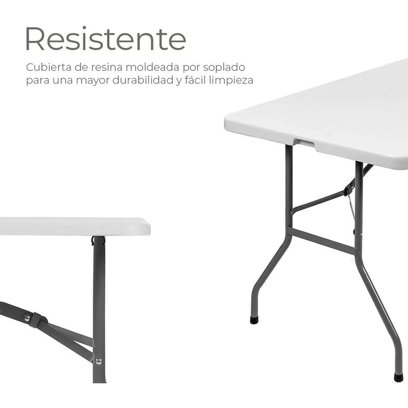 Mesa Plegable Camping 180 X 75cm