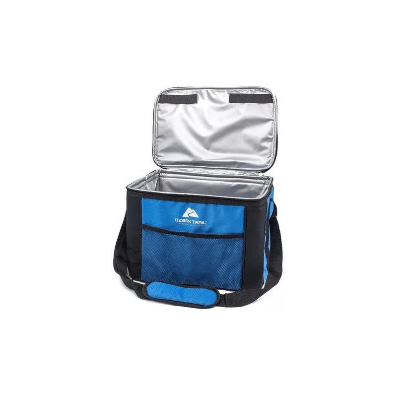 Cooler Soft Portátil Plegable 24 Latas Azul