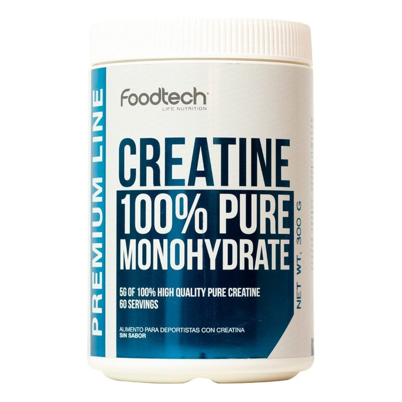 Creatine Monohydrate Suplemento Foodtech De 300g