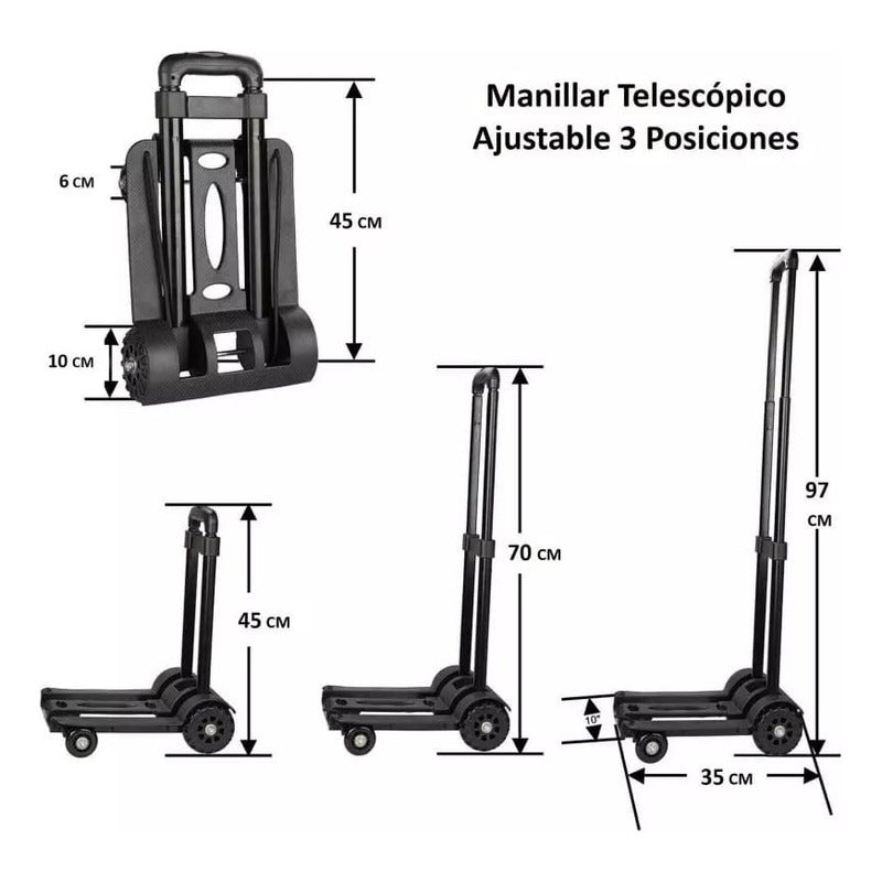 Carro De Carga Plegable 65 Kg