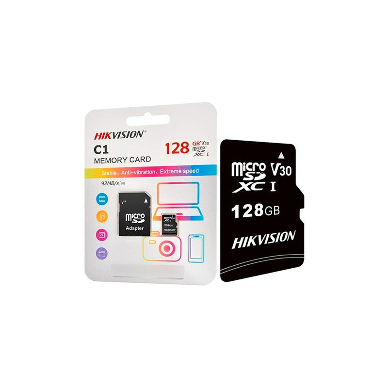 Memoria Micro Sd 128gb Hikvision Clase 10