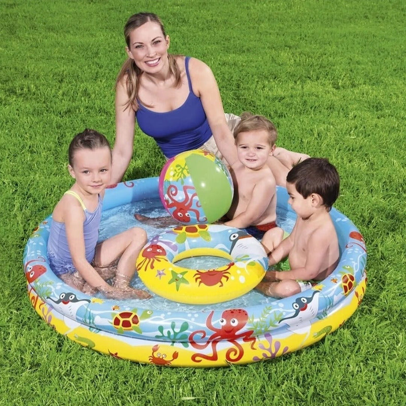 Piscina Infantil Redonda Bestway De 122cm 51124