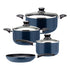 Batería De Cocina Marmicoc Antiadherente Slide 7 Piezas Azul