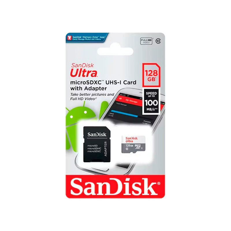 Sandisk Memoria Micro Sd 128 Gb 100mbps