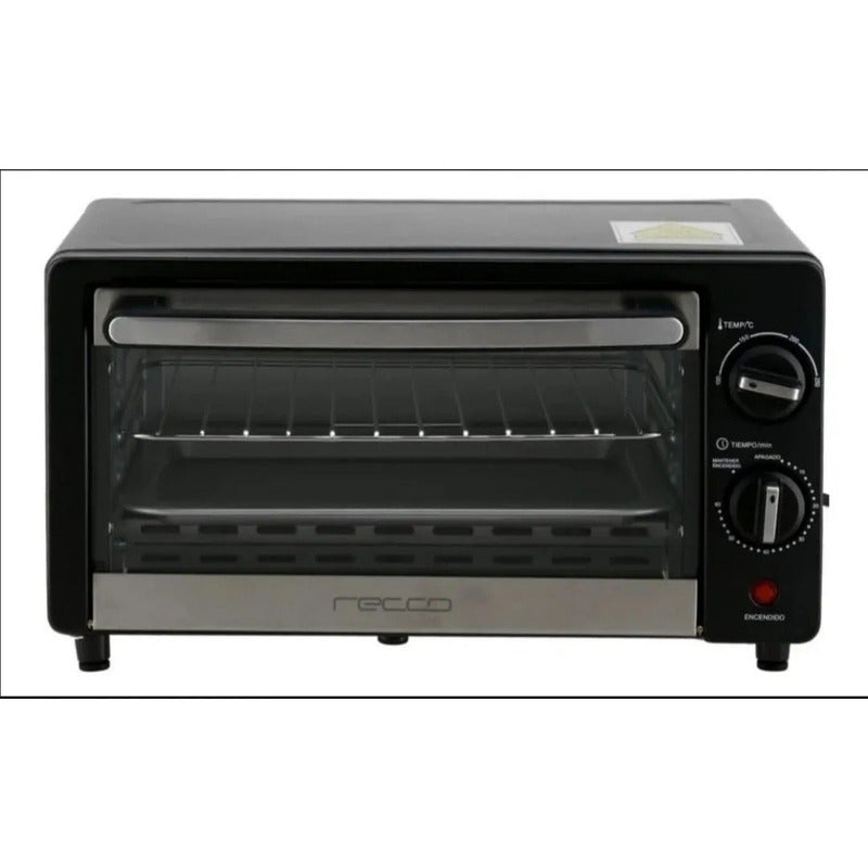 Horno Tostador 10 Lts Negro Recco Voltaje 110v RHE-10L
