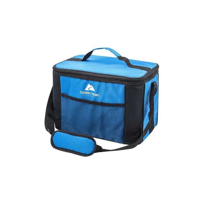 Cooler Soft Portátil Plegable 24 Latas Azul