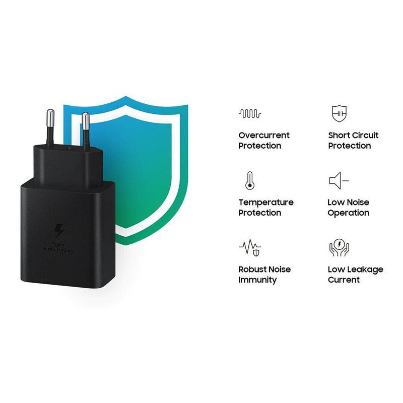 Cargador Carga Rápida 45w Samsung + Cable