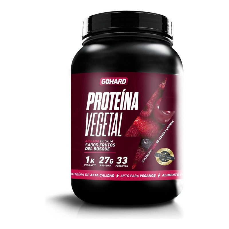 Proteína Vegetal Sabor Frutos Del Bosque Gohard Sabor Frutos Rojos
