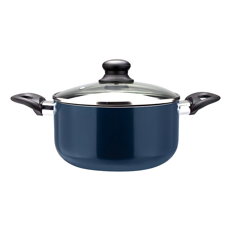 Batería De Cocina Marmicoc Antiadherente Slide 7 Piezas Azul