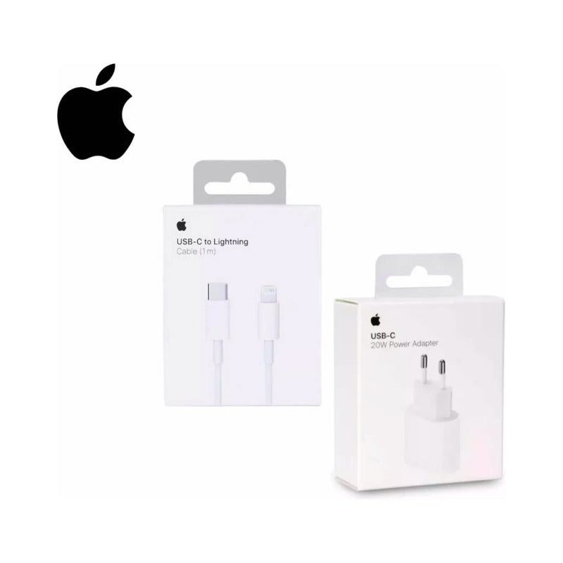 Cargador Y Cable Apple iPhone Lightning Blanco