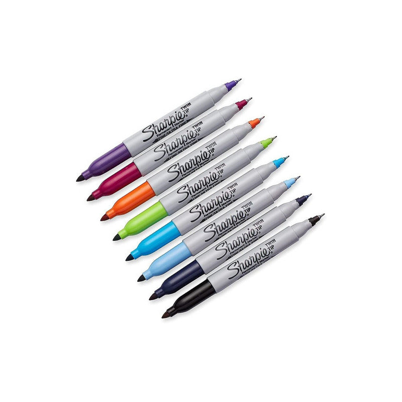 Set 8 Marcadores Sharpie Doble Punta Surtidos