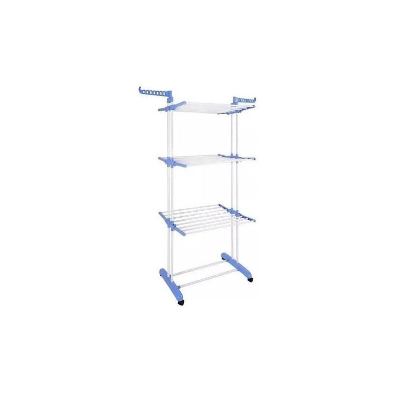 Tendedero Plegable Colgador Secador De Ropa Con Ruedas