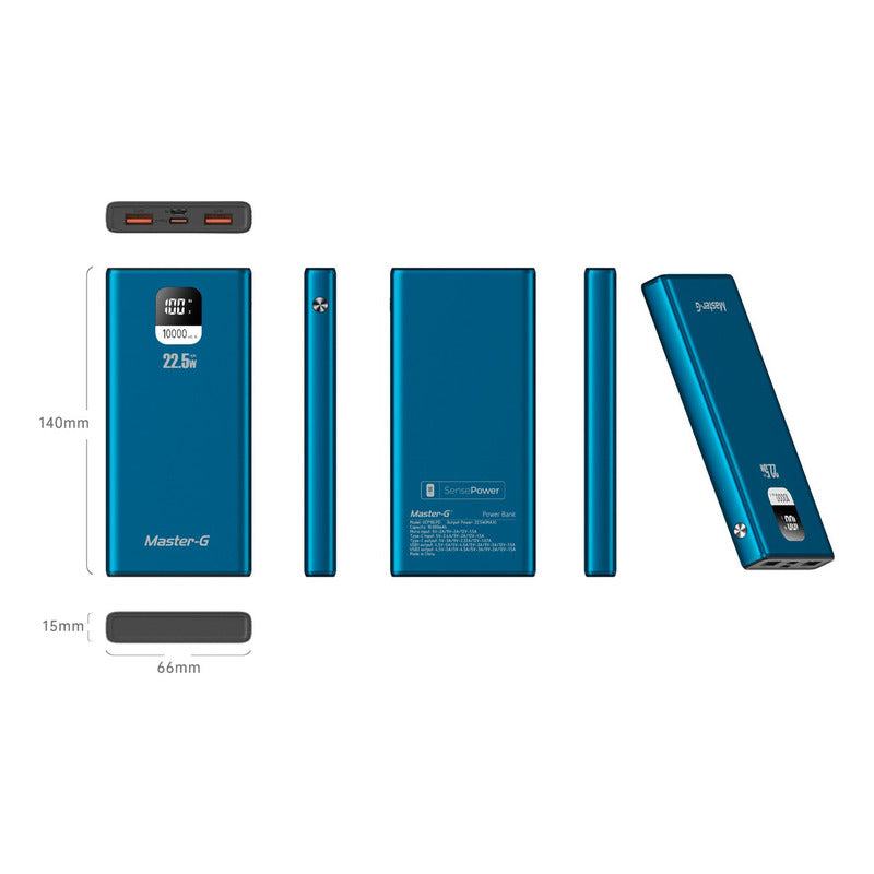 Batería Externa Power Bank 10000 Mah 22.5w Pd Master-g