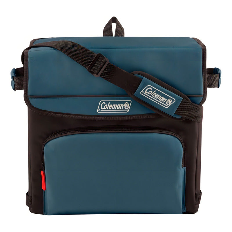 Coleman Soft Cooler Plegable 54 Latas Camping Color Azul