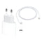 Cargador Carga Rápida 20w Apple + Cable 1m Usb-c A Lightning A2347