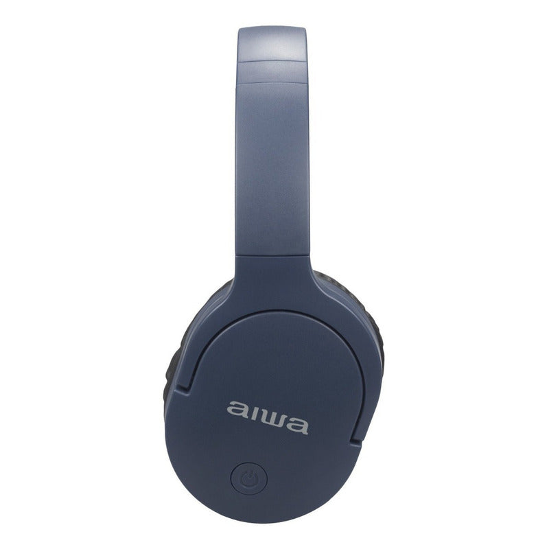 Audífonos Aiwa On-ear Bluetooth Micrófono Aw-K11B Color Azul