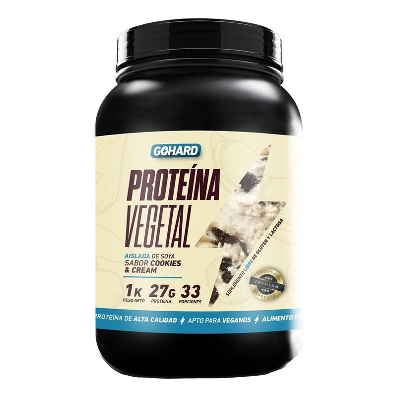 Suplemento Gohard Proteína Vegetal Sabor Cookies And Cream De 1kg
