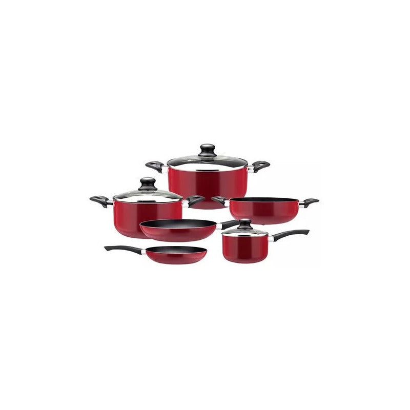 Batería De Cocina Marmicoc 9 Piezas Antiadherente