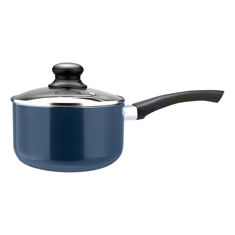 Batería De Cocina Marmicoc Antiadherente Slide 7 Piezas Azul