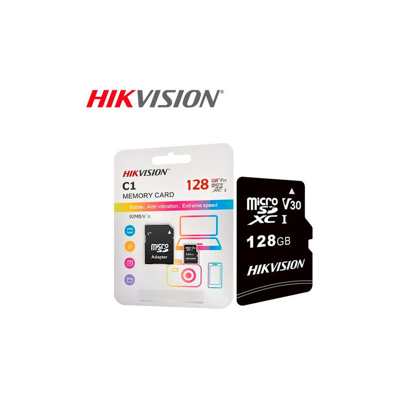 Memoria Micro Sd 128gb Hikvision Clase 10