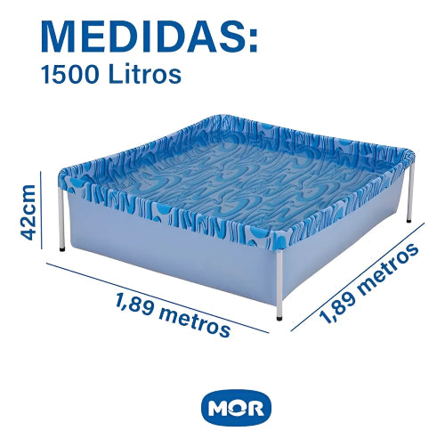Piscina Rectangular 1500 Litros Mor