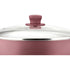 Wok Sarten Marmicoc Antiadherente 28cm Con Tapa Granate Bordó