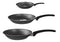 Sartenes Antiadherente Panelux Juego Set De 16 20 24cm Negro