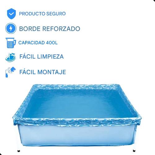 Piscina Infantil 400 Litros Mor Rectangular