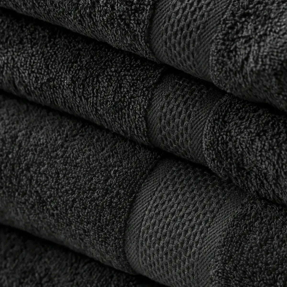 Toallas De Baño Juego 4 Unidades Cannon 400gr 100% Algodon Color Negro