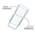 Tendedero Colgador De Ropa 1.44m Mor Extensible Color Blanco