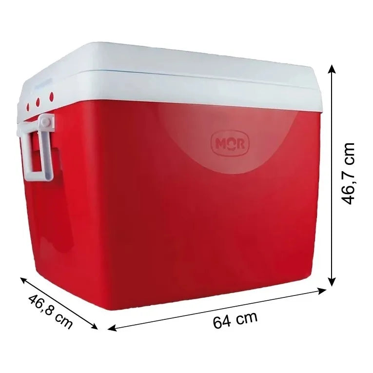 Cooler Termico Conservadora Mor 75 Litros 110 Latas Portatil Rojo