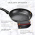 Bateria Cocina 8 Piezas Antiadherente Granito Panelux Cereza Cereza