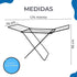 Tendedero Colgador Plegable 1.74m Mor Acero Reforzado Negro Negro