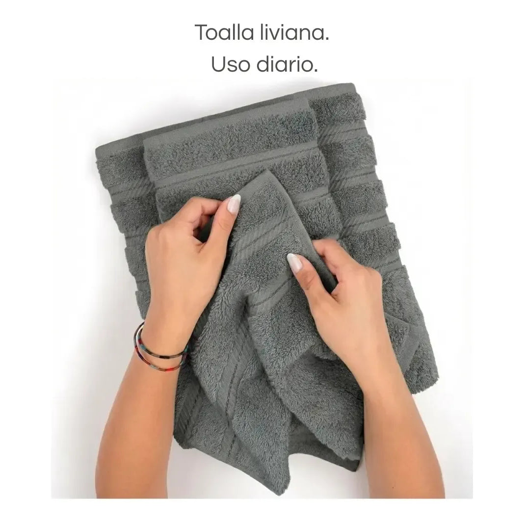 Toallas De Baño Juego 4 Unidades Cannon 400gr 100% Algodon