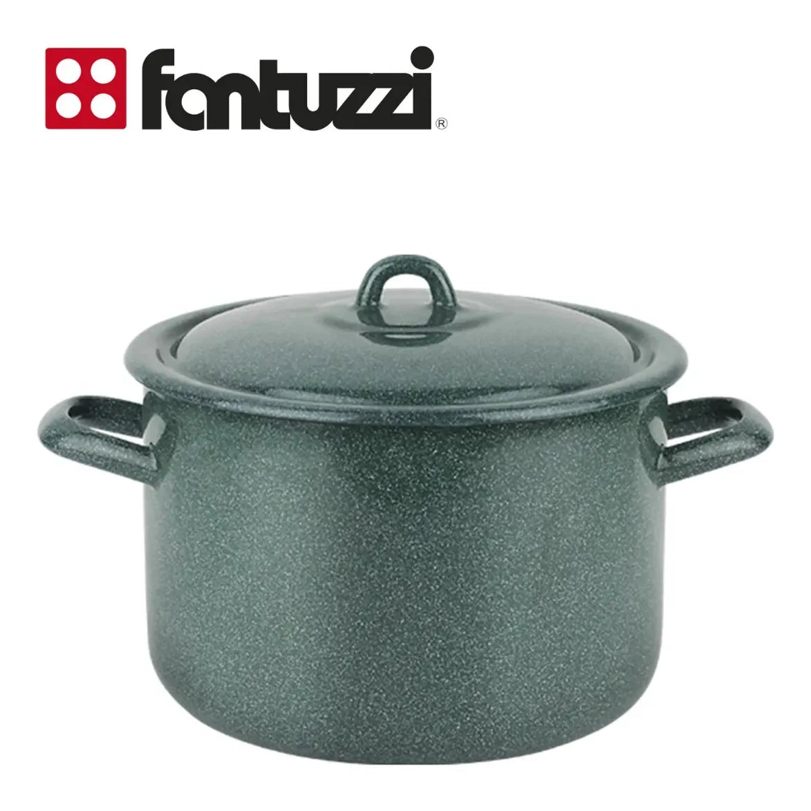 Olla Alta Fondo Fantuzzi 24cm Acero Vitrificado Color Verde
