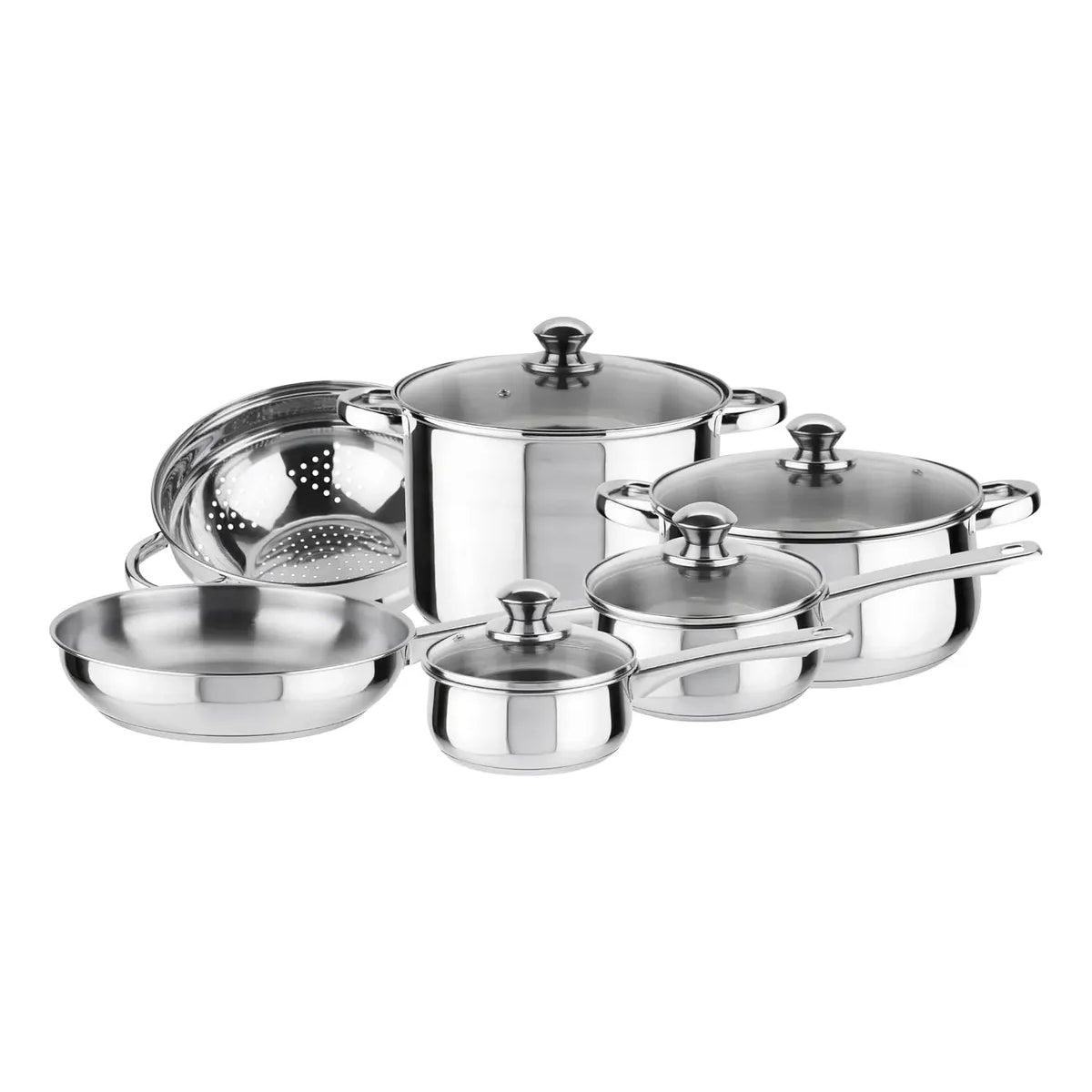 Bateria De Cocina Magefesa Vesta 10 Piezas Acero Inoxidable