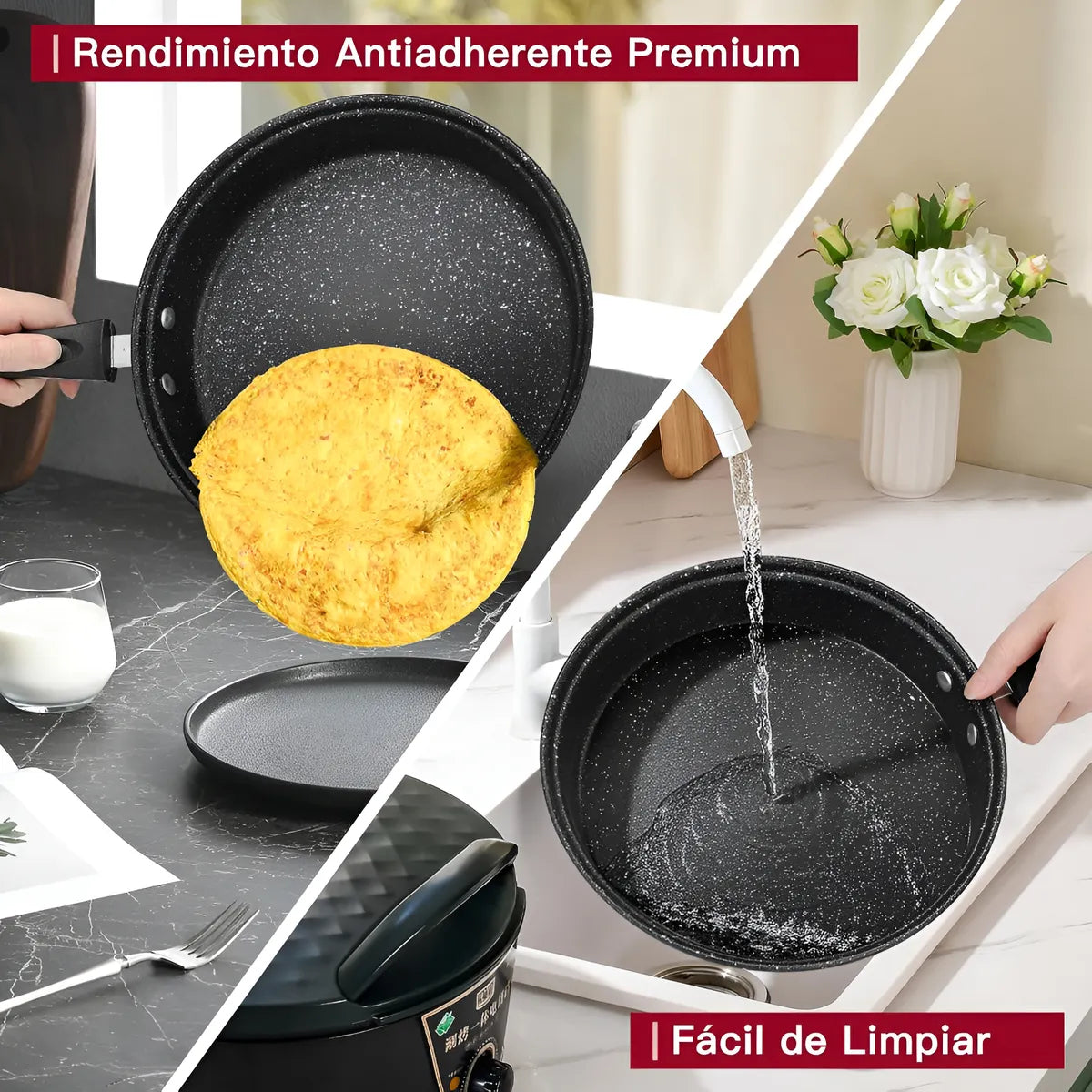 Bateria De Cocina Ollas Antiadherente 8 Piezas Panelux Verde Verde