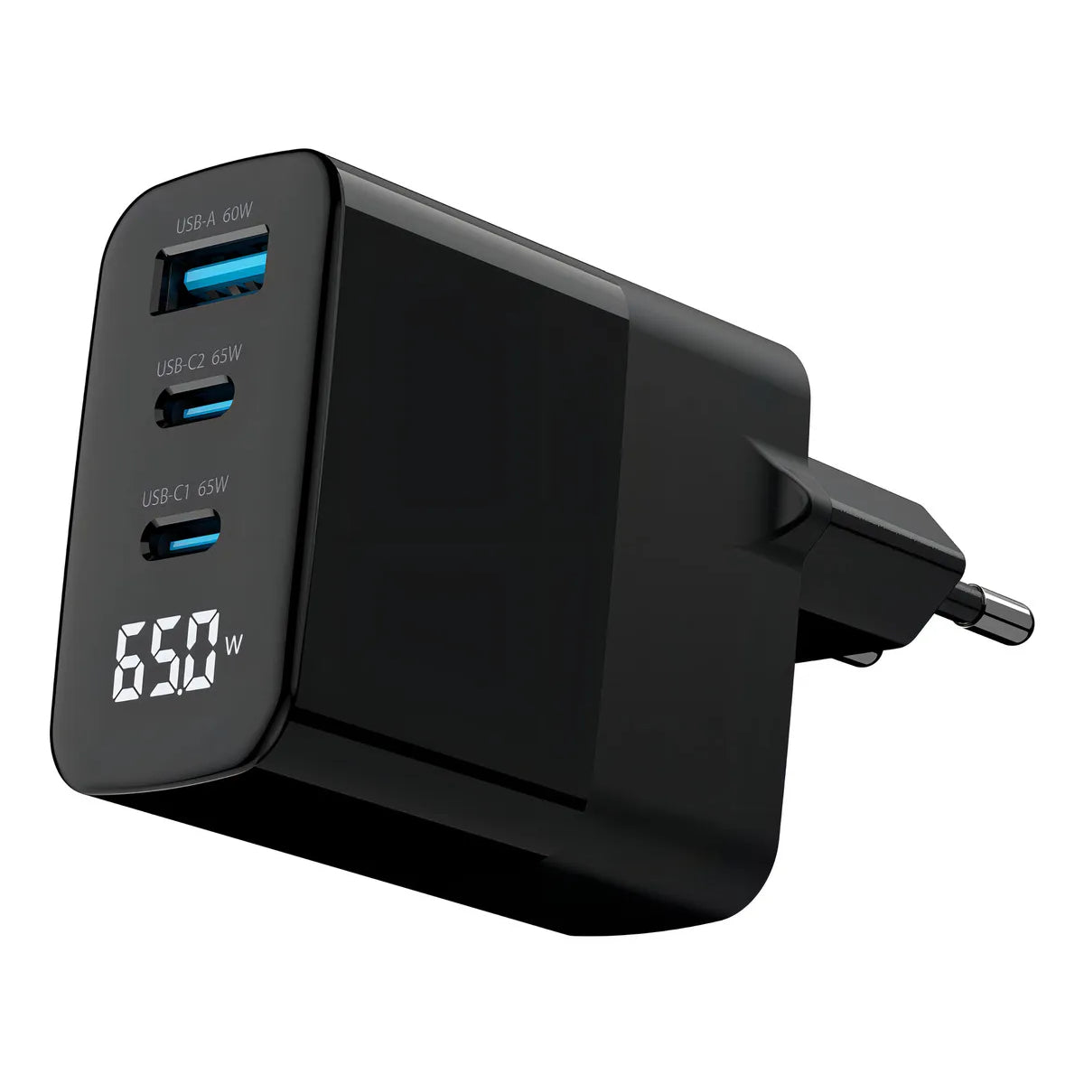 Cargador Carga Rápida 65w Master G Con Cable Usb-c Negro