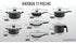 Bateria Cocina 11 Piezas Granito Antiadherente Panelux Negro Negro