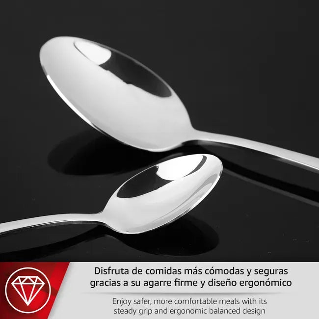 Juego De Cubiertos Cuchilleria Magefesa 24 Piezas Acero Inox