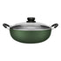 Wok Sarten Panelux 28cm Con Tapa Granito Antiadherente Verde Verde