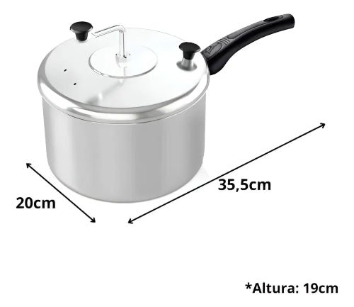 Olla De Cabritas Panelux Palomitas De Maiz 3.8 L Plateada