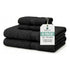 Toallas De Baño Juego 4 Unidades Cannon 400gr 100% Algodon Color Negro